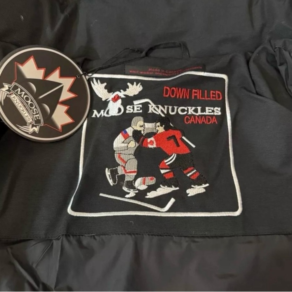 Moose Knuckles Black Down Filled Jacket